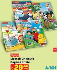 FİSHER PRİCE LİSANSLI 24 SAYFA BOYAMA KİTABI